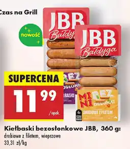 Biedronka Kiełbaski bezosłonkowe JBB oferta