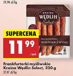 Biedronka Frankfurterki myśliwskie Kraina Wędlin Select oferta