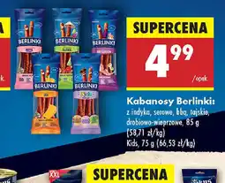 Biedronka Kabanosy Berlinki oferta
