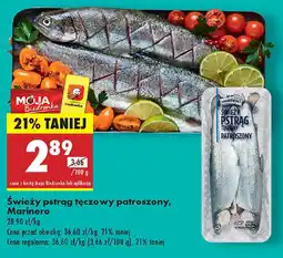 Biedronka Świeży pstrąg tęczowy patroszony, Marinero oferta