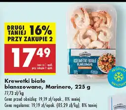 Biedronka Krewetki białe blanszowane, Marinero oferta