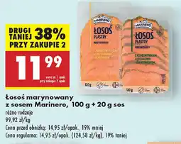 Biedronka Łosoś marynowany z sosem Marinero oferta