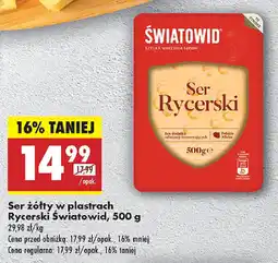 Biedronka Ser żółty w plastrach Rycerski Światowid oferta