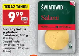 Biedronka Ser żółty Salami w plastrach Światowid oferta