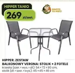 Hipper.pl Zestaw mebli balkonowych Verona oferta