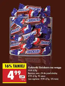 Biedronka Cukierki Snickers na wagę oferta
