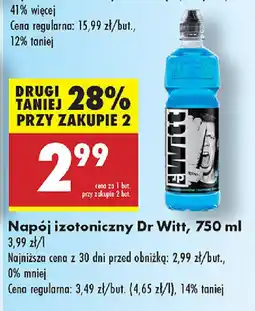 Biedronka Napój izotoniczny Dr Witt oferta