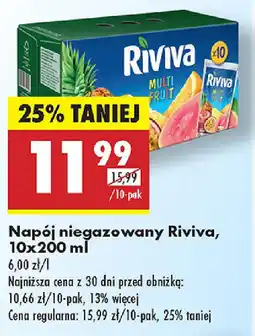 Biedronka Napój niegazowany Riviva oferta