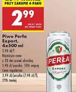 Biedronka Piwo Perła Export oferta
