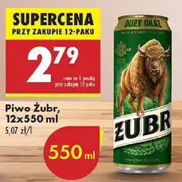 Biedronka Piwo Żubr oferta
