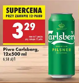 Biedronka Piwo Carlsberg oferta