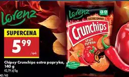 Biedronka Chipsy Crunchips ostra papryka oferta