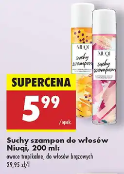 Biedronka Suchy szampon do włosów Niuqi oferta