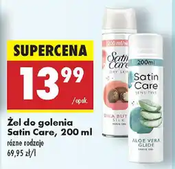 Biedronka Żel do golenia Satin Care oferta
