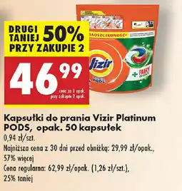 Biedronka Kapsułki do prania Vizir Platinum PODS, opak. oferta