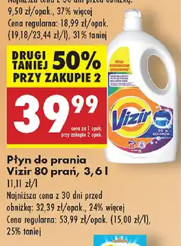 Biedronka Płyn do prania Vizir 80 prań oferta