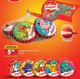Biedronka Mini Babybel Pokemon oferta