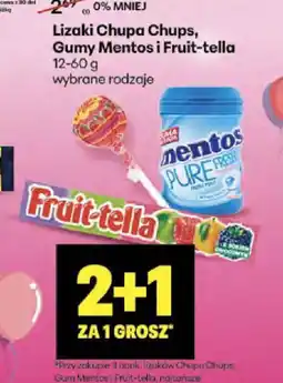 Delikatesy Centrum Lizaki Chupa Chups, Gumy Mentos i Fruit-tella oferta