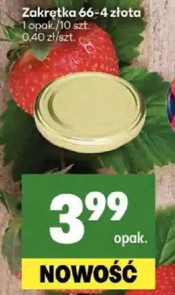 Zakrętka 66-4 złota