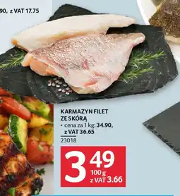 Karmazyn filet ze skórą