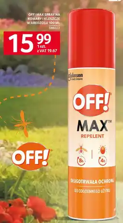 Selgros Off! max spray na komary i kleszcze w areozolu oferta