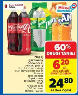Carrefour Napój gazowany coca-cola, fanta, sprite oferta