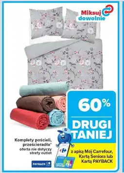 Carrefour Komplety pościeli, prześcieradła oferta