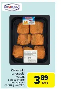 Carrefour Kieszonki z łososia koral oferta
