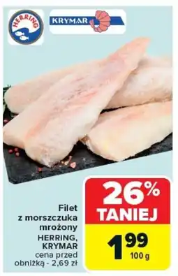 Carrefour Filet z morszczuka mrożony herring, krymar oferta