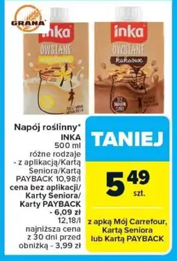 Carrefour Napój roślinny inka oferta