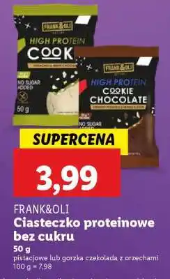 Lidl FRANK&OLI Ciasteczko proteinowe bez cukru oferta
