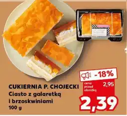 Kaufland Ciasto z galaretką i brzoskwiniami oferta