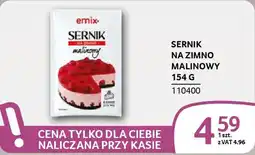 Sernik na zimno malinowy