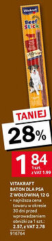 Selgros Vitakraft baton dla psa z wołowiną oferta