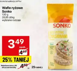 Delikatesy Centrum Wafle ryżowe Sonko 130g oferta