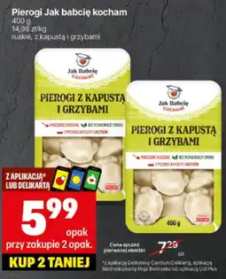 Delikatesy Centrum Pierogi z kapustą i grzybami Jak Babcię Kocham 400g oferta