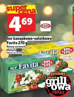Topaz Ser kanapkowo-sałatkowy Favita 270 g Mlekovita oferta