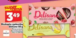 Topaz Biszkopty z galaretką Delisana 135g truskawkowe oferta