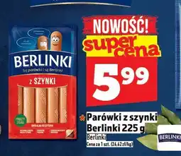 Topaz Parówki z szynki Berlinki 225 g oferta