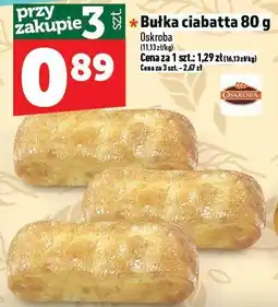 Topaz Bułka ciabatta 80 g Oskroba oferta