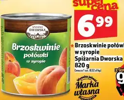 Topaz Brzoskwinie połówki w syropie Spiżarnia Dworska 820 g Marka własna oferta