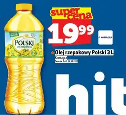Topaz Olej rzepakowy Polski 3L Komagra oferta