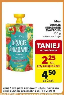 Carrefour Express Mus DRUGIE ŚNIADANIE 100g Carrefour Express oferta