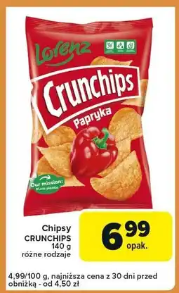 Carrefour Express Chipsy CRUNCHIPS papryka 140g oferta