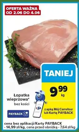 Carrefour Express Łopatka wieprzowa bez kości Carrefour Express oferta