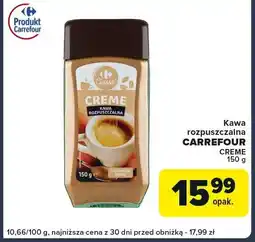 Globi Kawa rozpuszczalna Carrefour Creme 150g oferta