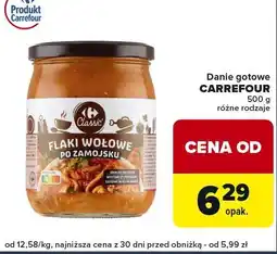 Globi Danie gotowe flaki wołowe po zamojsku Carrefour 500g oferta