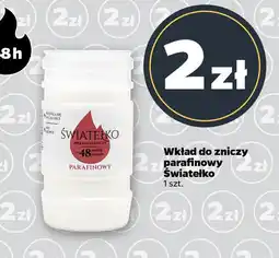 Netto Wkład do zniczy parafinowy Światełko oferta