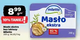 Netto Masło ekstra bez laktozy Miletto oferta