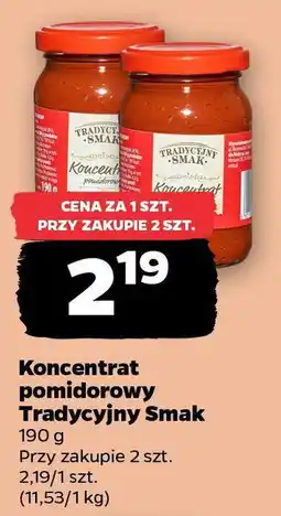 Netto Koncentrat pomidorowy Tradycyjny Smak oferta